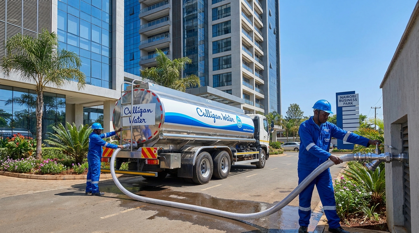Culligan bulk water delivery bowser